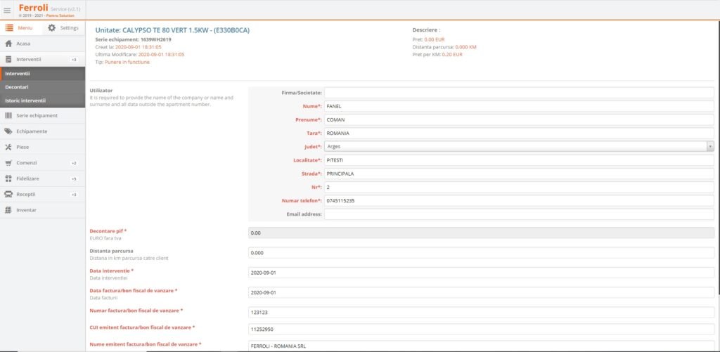 Aplicatia-Ferroli-Service-Interventii-Pamro-Solutions