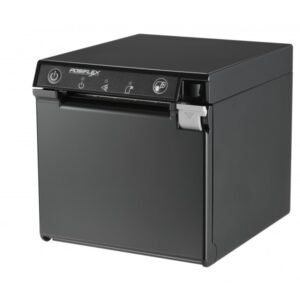 Imprimanta termica de sectie Posiflex Aura PP-7600 emite bonul prin partea frontala. Are un aspect modern cubic lucios si optional permite si lumina ambientala. Imprimanta termica robusta asa cum nea obisnuit producatorul Posiflex si auto-cuter. Conectivitate completa USB, RS232, LAN