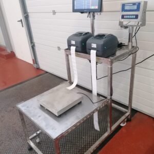 Sistem full inox pentru cantarie si etichetare semiautomat cu aplicatie dedicata PAMRO