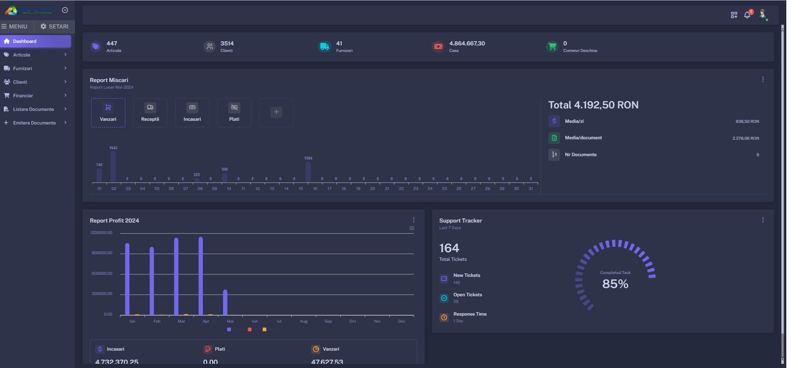 Dashbord_PamRetail-1 Aplicatie gestiune stocuri pamro retail Dashbord