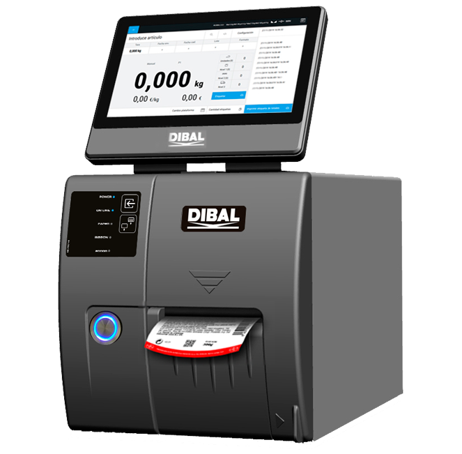 Dibal_LP_5000_Etichetator_manual_touch_screen_pamro