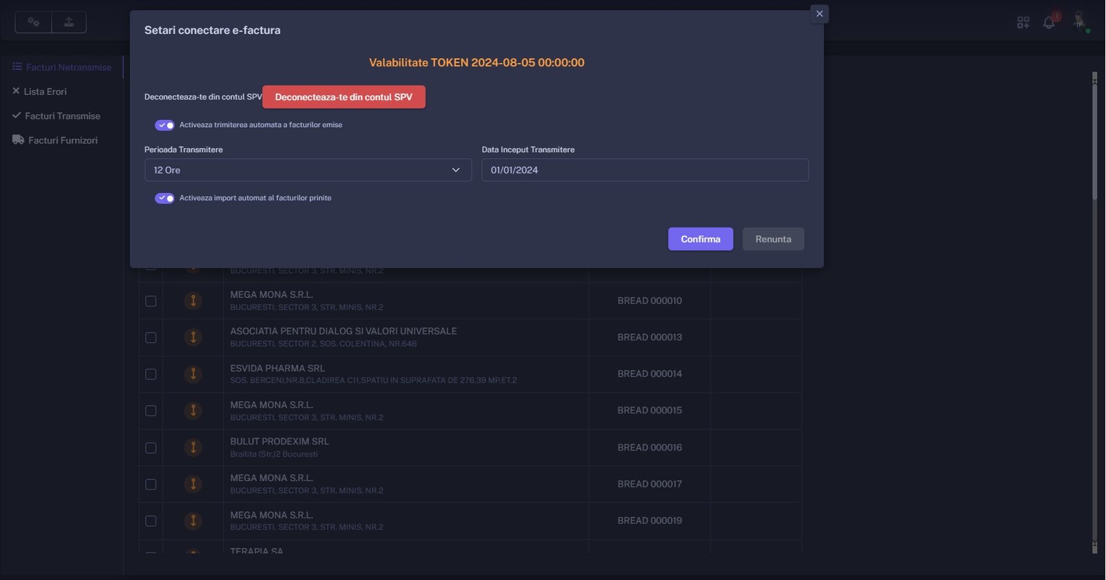 E-factura_PamRetail Aplicatie gestiune stocuri pamro retail